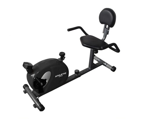 Bicicleta Recumbent Athletic Works Manual Negra