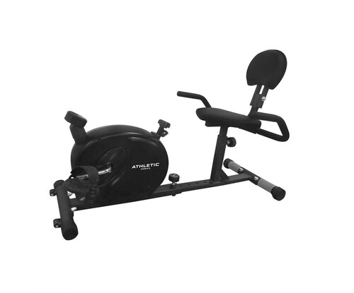Bicicleta Recumbent Athletic Works Manual Negra