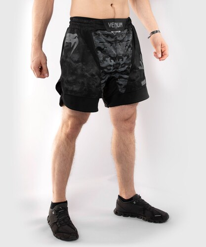 Short De Mma Venum Defender UFC - Camo Oscuro
