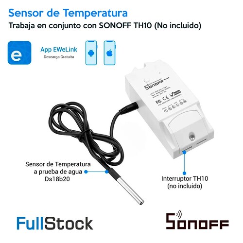 Sensor De Temperatura a Prueba De Agua Ds18b20 Sonoff
