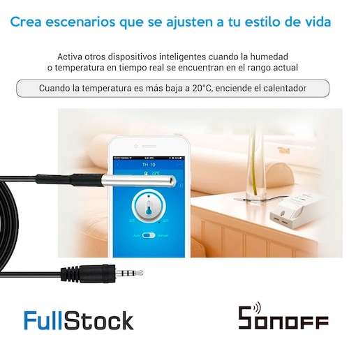Sensor De Temperatura a Prueba De Agua Ds18b20 Sonoff