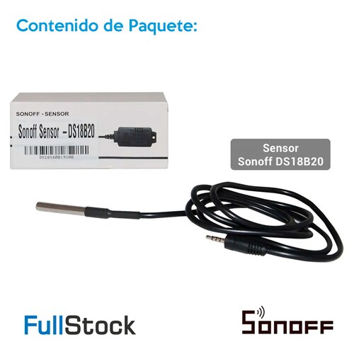 Sensor De Temperatura a Prueba De Agua Ds18b20 Sonoff