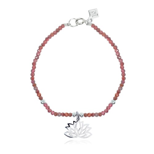 Pulsera Flor de Loto de Plata para Mujer por Anante Joyería
