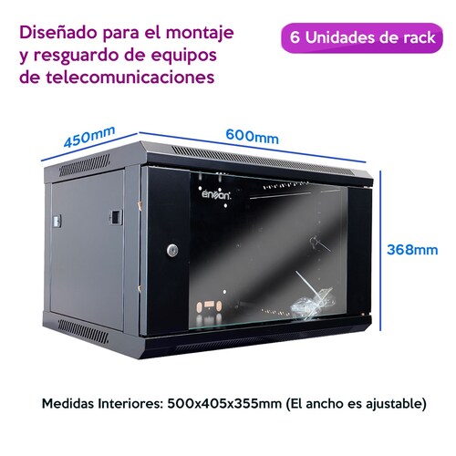 Gabinete Para Pared para equipo Telecomunicaciones Ens-rkgb6u Enson