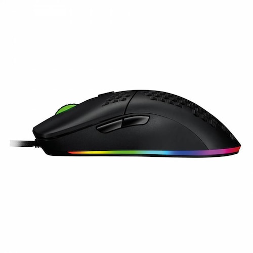 Mouse Gamer Game Factor Mog501 Click Láser 6200 Dpi Rgb Negro