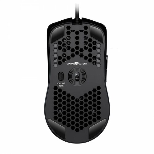 Mouse Gamer Game Factor Mog501 Click Láser 6200 Dpi Rgb Negro