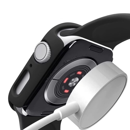 Case para Apple Watch de 2 unidades Compatible con Series 3, Series 2, Series 1 44mm Modelo Blanco y Negro  