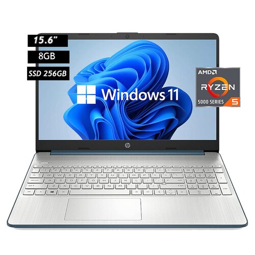 Laptop Hp 15 Ef2126wm Ryzen 5 5500u 156 Pulgadas Ram 8gb Disco De Estado Solido 256gb Windows 11 8477