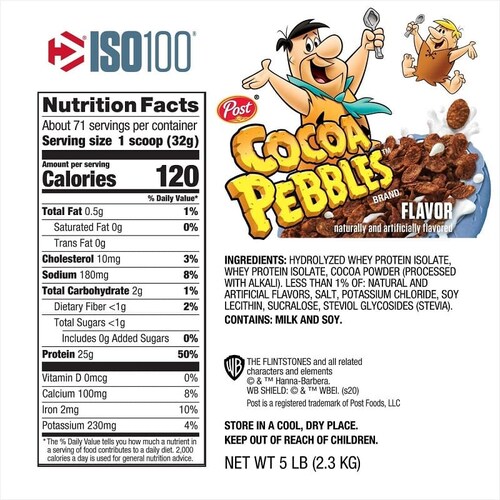 PROTEINA DYMATIZE  ISO 100 SABOR  COCOA PEBBLES 71 SERV