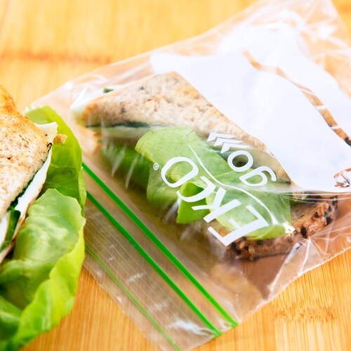 Bolsas Resellables Tamaño Sándwich Ekco Go de 50 Piezas con Doble Cierre