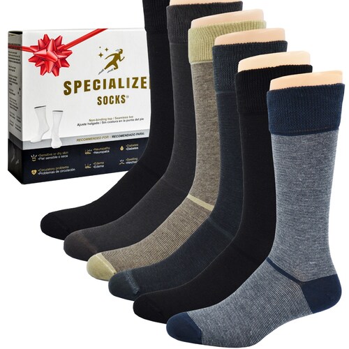 Specialized Socks Calcetines hombre/mujer aptos para diabéticos - Calidad  Premium, suaves y extremadamente cómodos. Modelo DELGADO