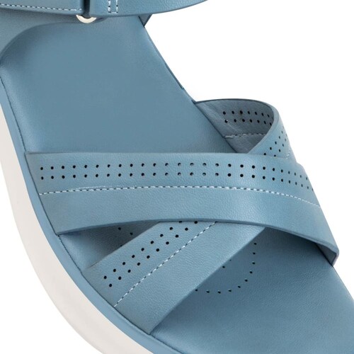 Sandalias confort marca Shosh, azul claro, para mujer, mod. 1021620