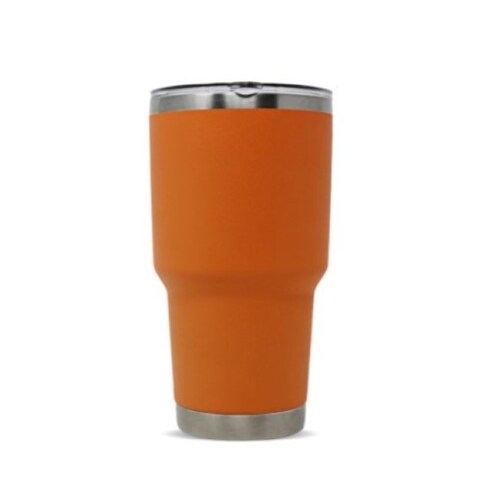 Termo 30 OZ portatil acero inolxidable doble capa NARANJA 