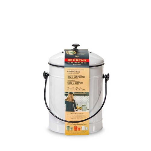 Bote Para Composta De Metal Galvanizado 1.5 Galones