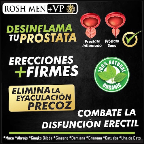 Próstata Sana ROSH MEN VP  maca vigorizante masculino 60 capsulas 