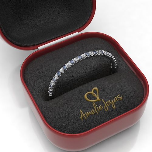 Churumbela en Oro Blanco de 14K Amelie Joyas