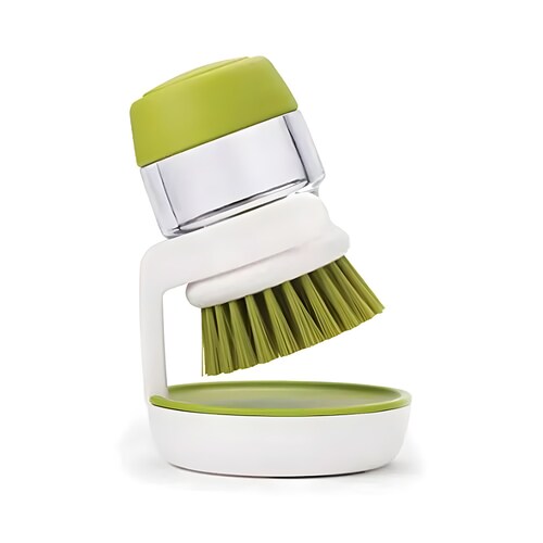 Cepillo Para Lavar Trastes Con Despachador de Jabon Integrado Goshoppingmx