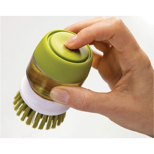 Cepillo Para Lavar Trastes Con Despachador de Jabon Integrado Goshoppingmx