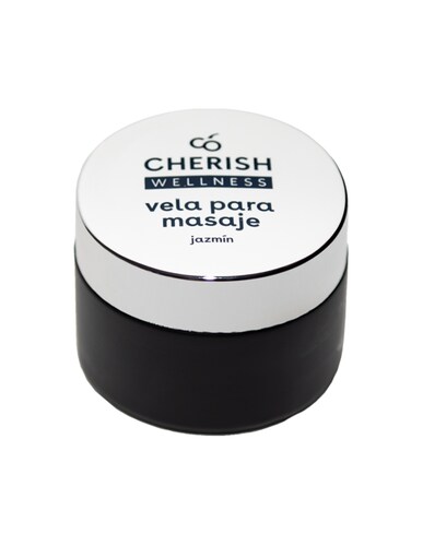 Vela Aromática Para Masaje Corporal CHERISH Chocolate y Jazmín Con Cera de Soya