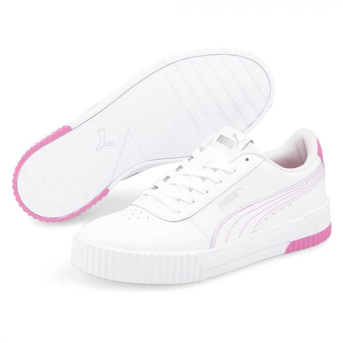 Tenis Puma Carina Blanco Rosa Mujer 370325 46