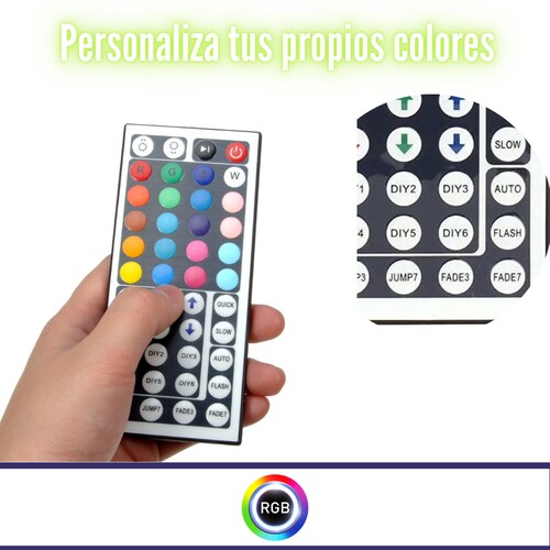Tira led RGB 20 mts impermeable (4x5) DOSYU Tira led 3528 Anti Agua 