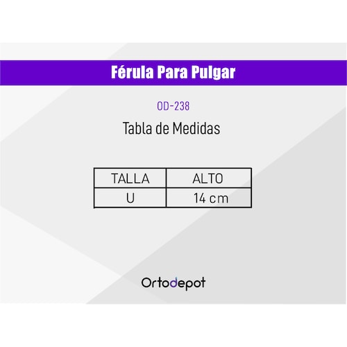 Férula para Pulgar de Neopreno