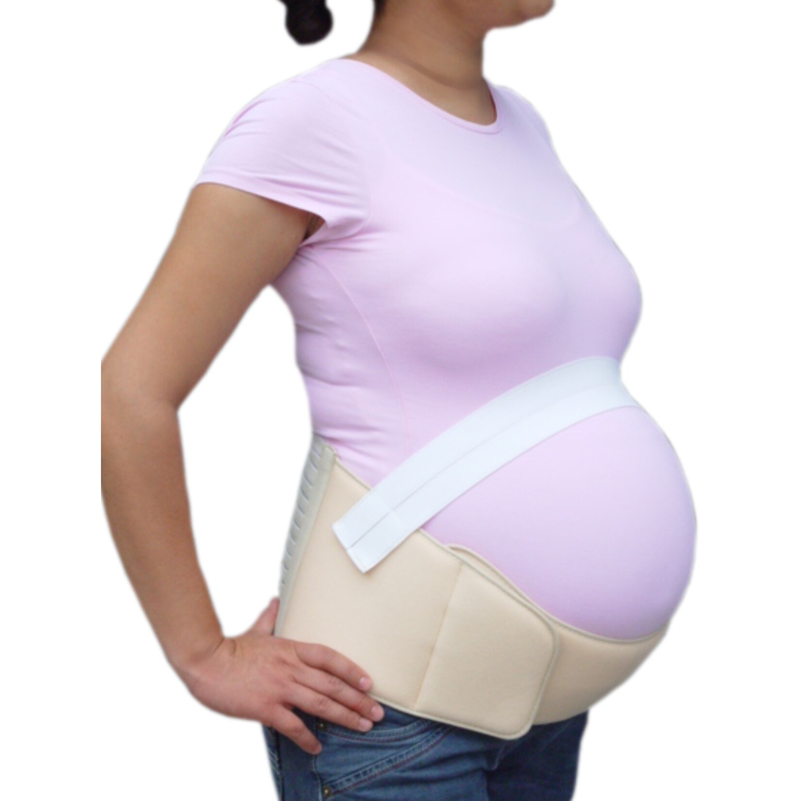 Lvbeis Cinturón de Maternidad Cintura y Abdomen Faja de premamá,Cinturón Pélvico Postparto Apoyo Durante el Embarazo Embarazo Cinturón con Correa de Hombro Ajustable 