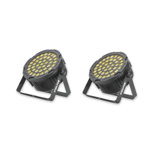 Par Luces Steelpro Par40x3 Par De Led Rgb 3 En 1