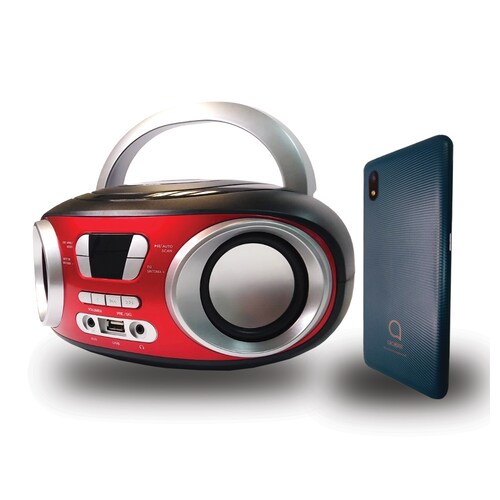 Alcatel 5002B 2/32gb Verde Kit + Reproductor de audio Bluetooth TFL radio