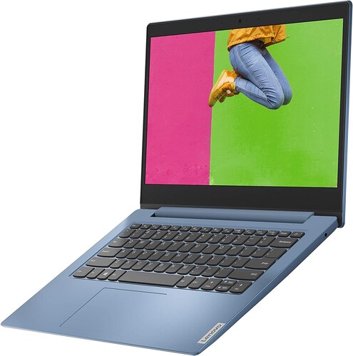 Laptop Lenovo Ideapad 1 14IGLO5 14 Pulgadas Ram 4GBdisco EMMC 64GB Windows 10 + Memoria 32 +Mini Camara - Azul