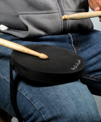 Pad Practicador Baterias Viajero Doble Pad + Baquetas.