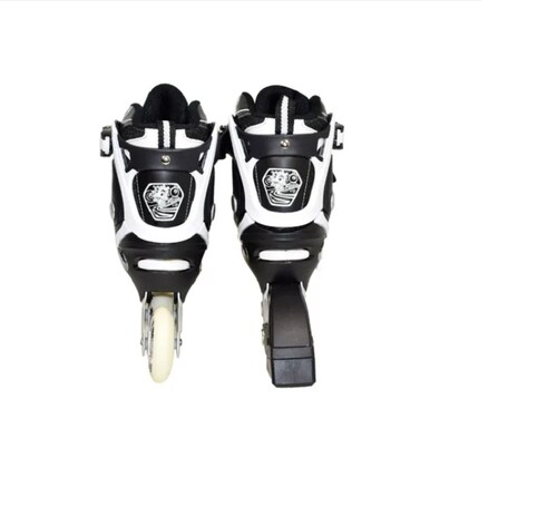 Patines En Línea Skates Niños Ajustables Del 22-24 Con Freno 4 Ruedas 