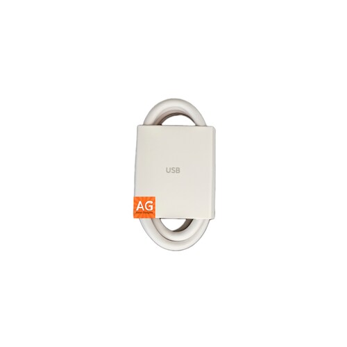 Cable Xiaomi naranja USB Tipo-c para carga rápida de 6A.