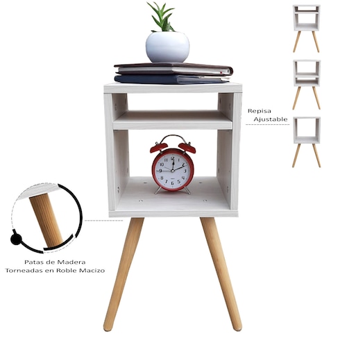 Buro Estilo Moderno, Hogare, Mesita De Noche Mesa Buró, Practico y Moderno Blanco Nordico