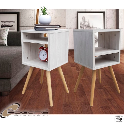 Buro Estilo Moderno, Hogare, Mesita De Noche Mesa Buró, Practico y Moderno Blanco Nordico