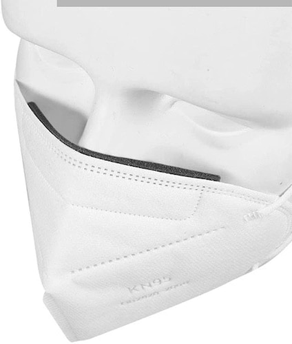 50 piezas de cubrebocas KN95. Tapabocas, Mascarillas Protectoras con 5 Capas con banda nasal confort acolchonada anti empañamiento con empaque individual