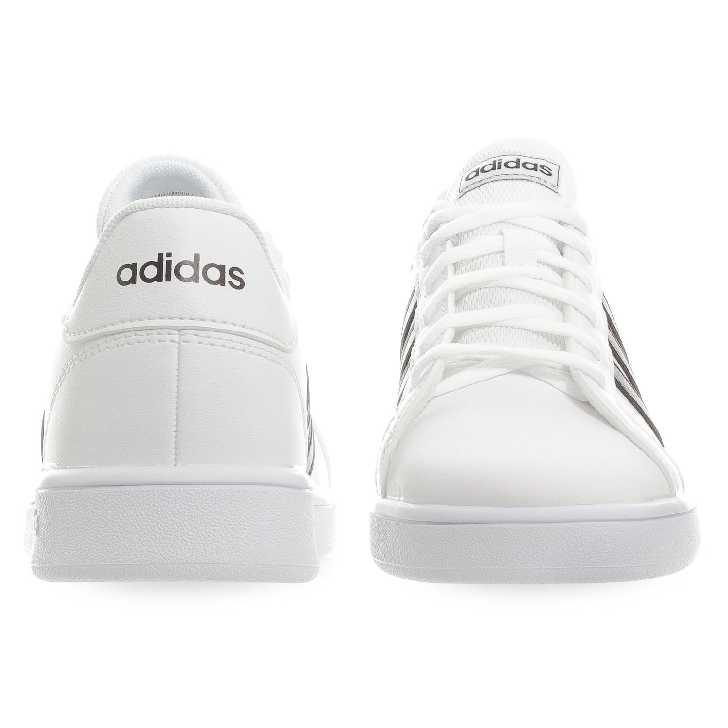 Tenis adidas blanco online con negro