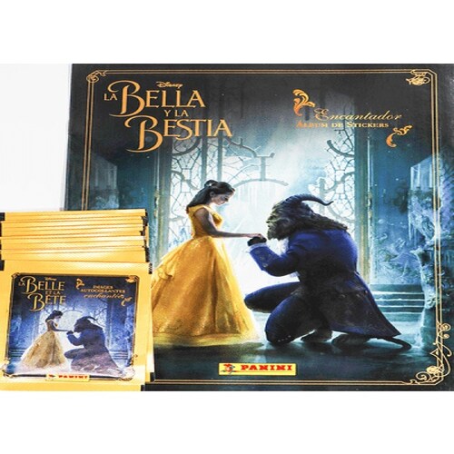 Álbum + 50 Sobres de La Bella y la Bestia oficial de Panini