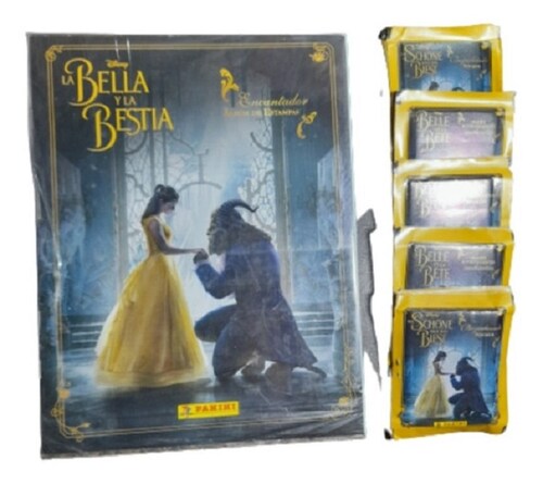Álbum + 50 Sobres de La Bella y la Bestia oficial de Panini