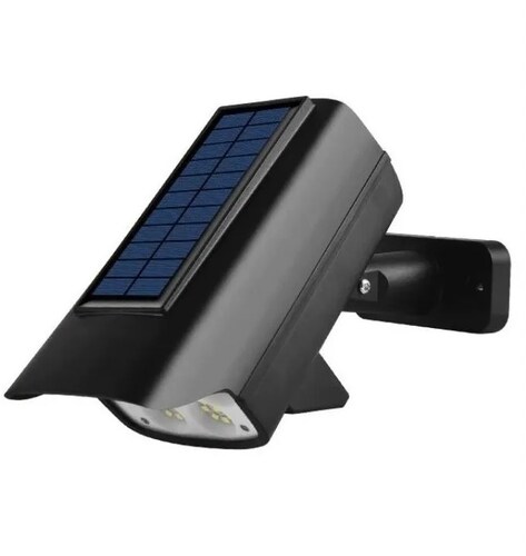 Lámpara Panel Solar Cámara Falsa Reflector Exterior Sensor Movimiento –
