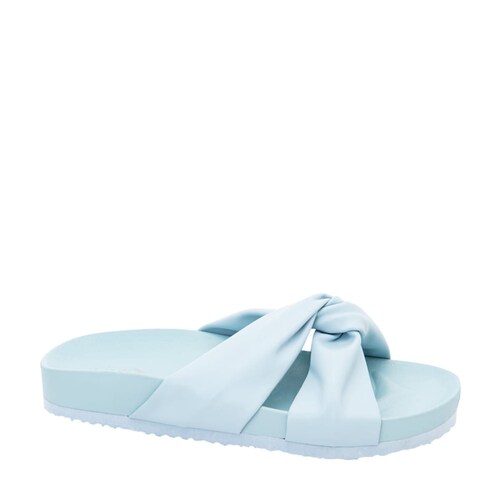 Sandalia casual para mujer color azul claro, marca PBPS, mod. 1021191