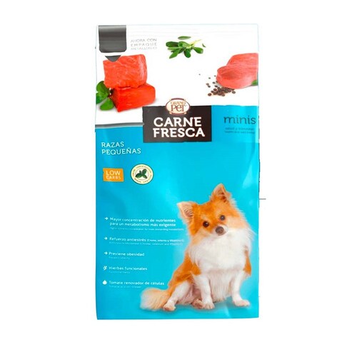Alimento Perro Adulto Razas Pequeñas GrandPet Carne Fresca 15Kg