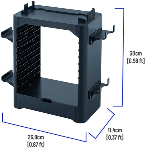 Torre de almacenamiento para Nintendo Switch. Estante apilable para estuches de videjuego y organizador de driver compatible con Nintendo Switch y accesorios