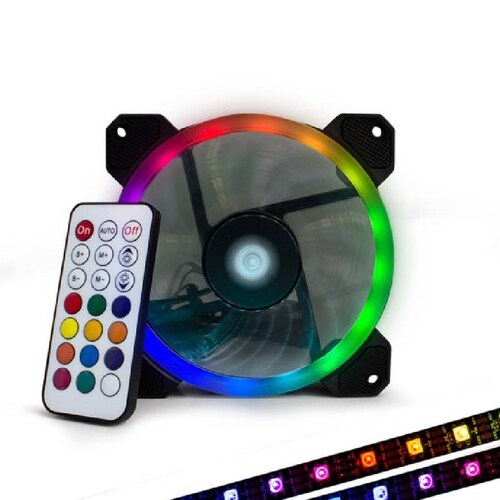 Kit De 3 Ventiladores Gamer Game Factor 120Mm Rgb Fkg400