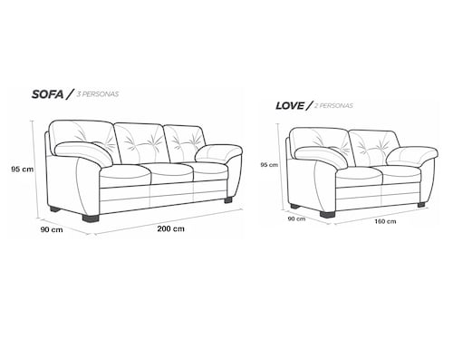 Sala de Piel Genuina Sofa Y Love Seat Toscana Color Chocolate - ConfortoPiel
