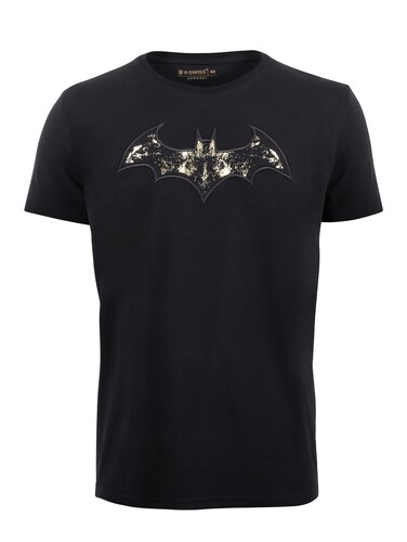 Playera BATMAN K-SWISS Estampada color Negro para Hombre