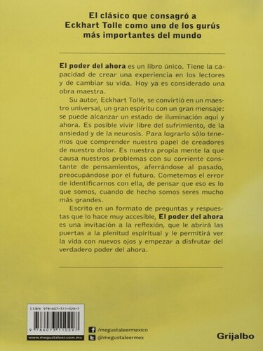 Libro El poder del ahora Autor Tolle, Eckhart