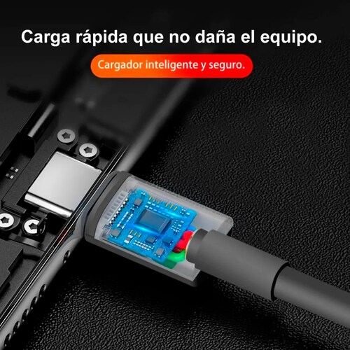 Cargador Carga Rapido Cable V8 1 Hora Maxima Eficiencia Color Blanco