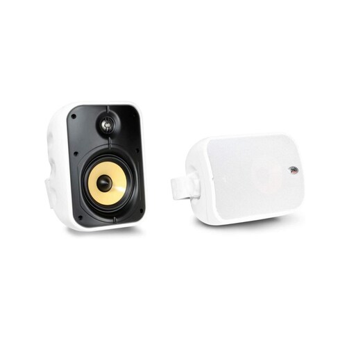 PAR DE BOCINAS PSB CS500 BLANCO INTERIOR Y EXTERIOR WOOFER DE 5 1/4 PULGADAS.