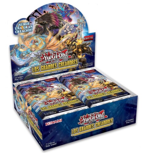 Yugioh Los grandes Creadores caja con 24 sobres sellada oficial de Konami
